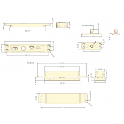 nákres pivotového pantu