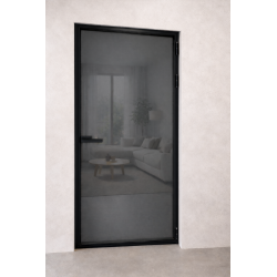 Kovové dveře se sklem...