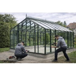 Ocelový luxusní skleník...