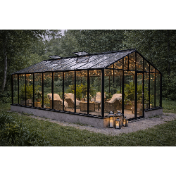 Kovový zahradní skleník Flora