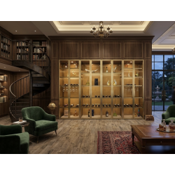 Skleněná osvětlená skříň do...