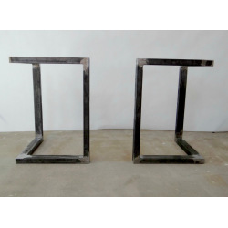 Kovové hranaté podnoží stolu typ 4